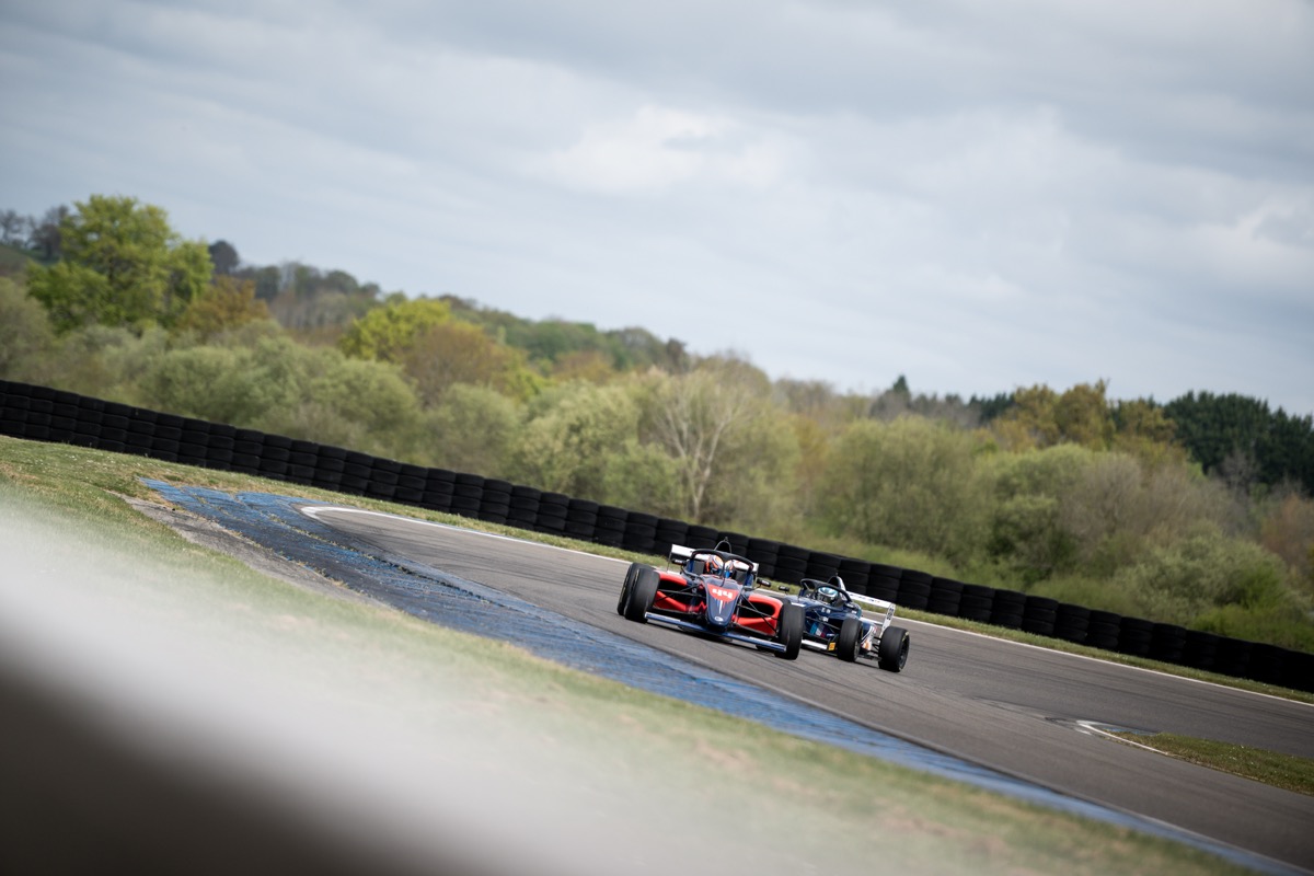Jack Iliffe #44 on track racing action at the FFSA F4 Championship