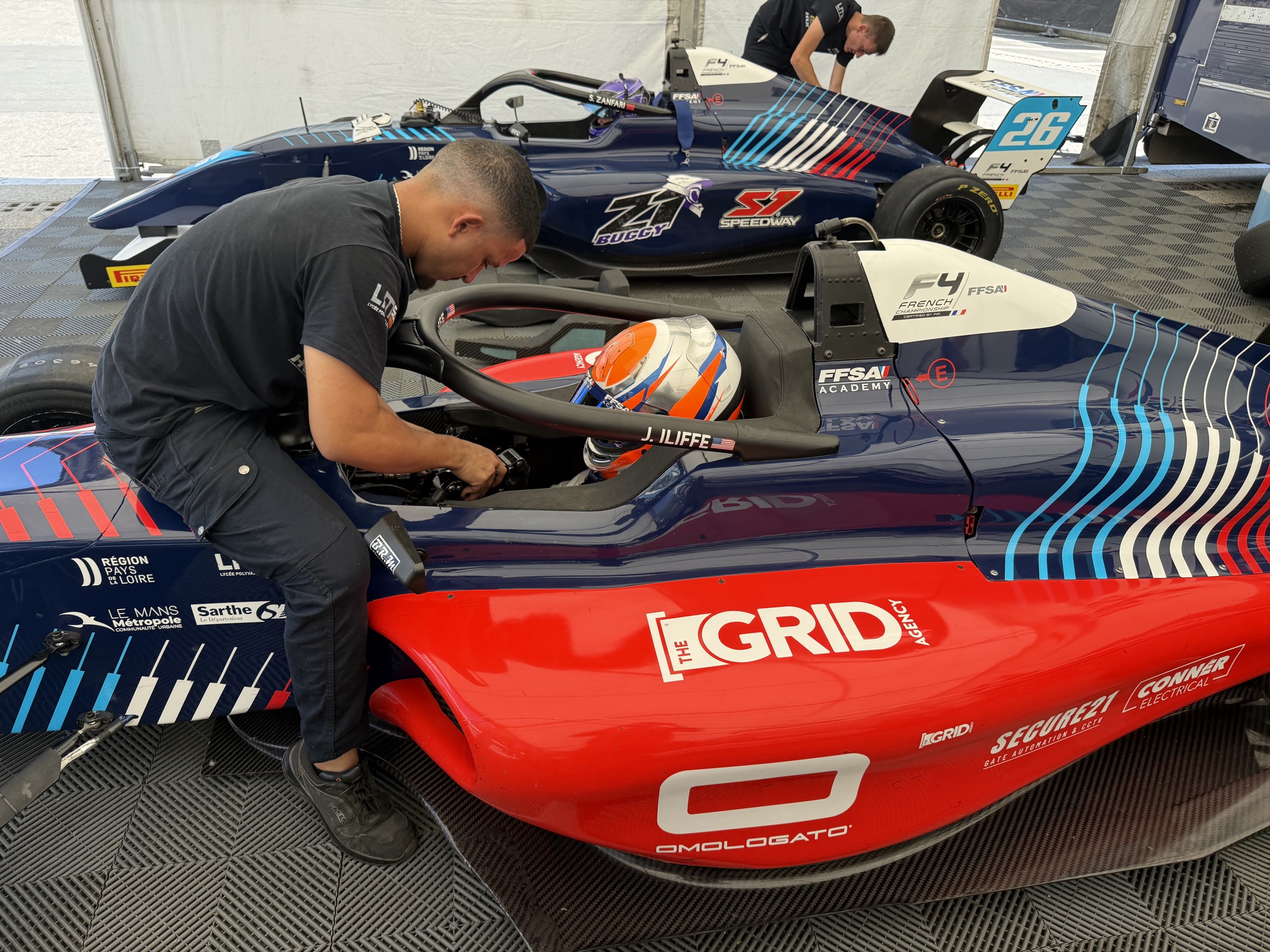 Jack Iliffe behind the scenes at Spa-Francorchamps