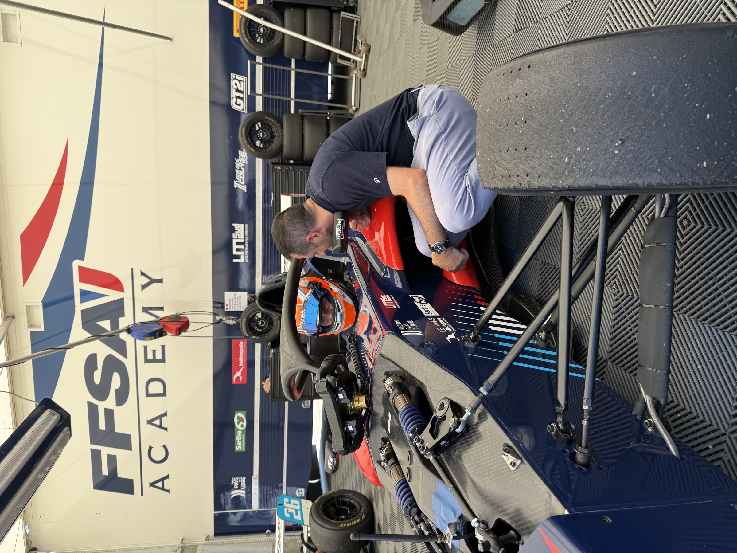 Jack Iliffe preparing for race at Spa-Francorchamps